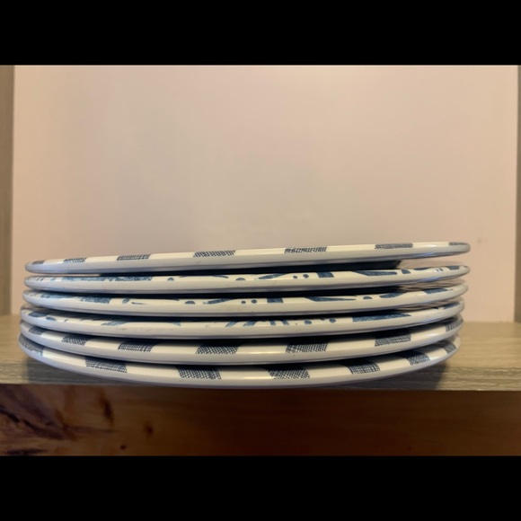 Set of 6 Nautical Theme Design Plates by Nicole's Kitchen Coastal Entertaining - Picture 6 of 8